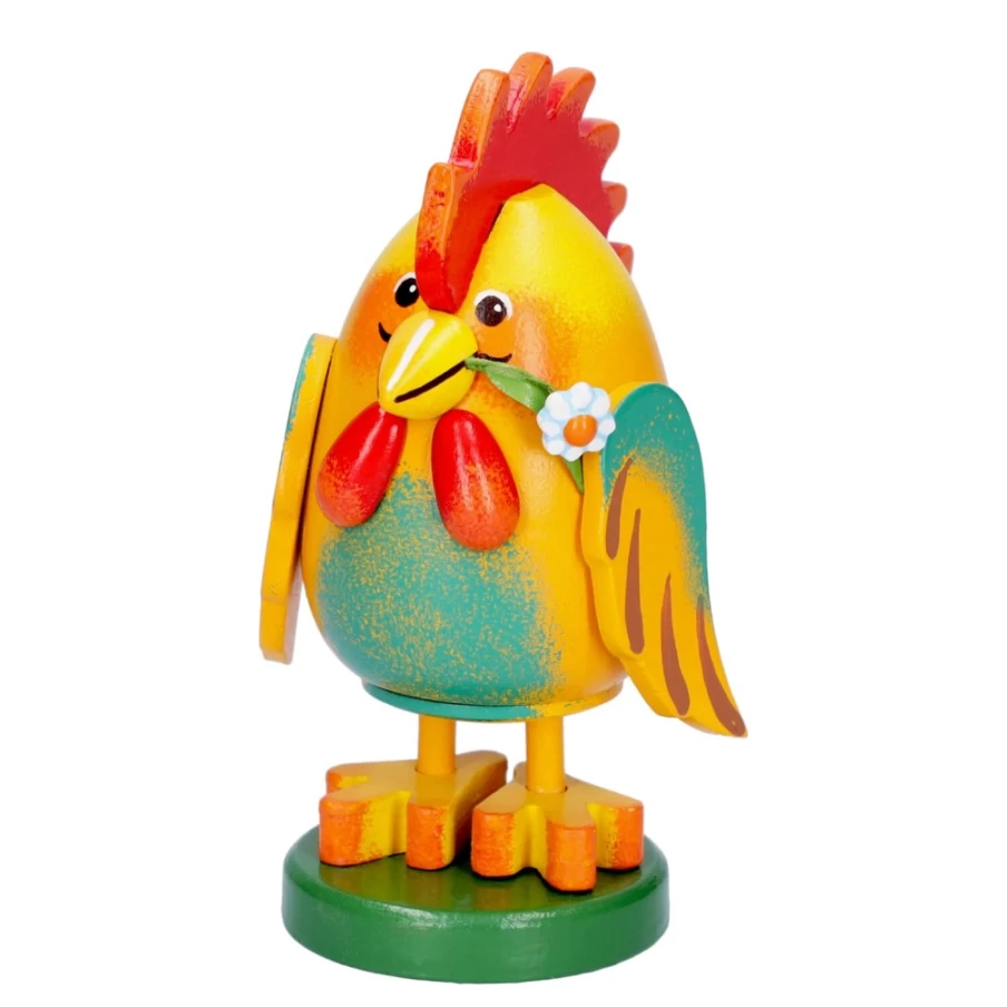 "Käthes Original Smoky Rooster Figurine – Handcrafted Decorative Collectible"