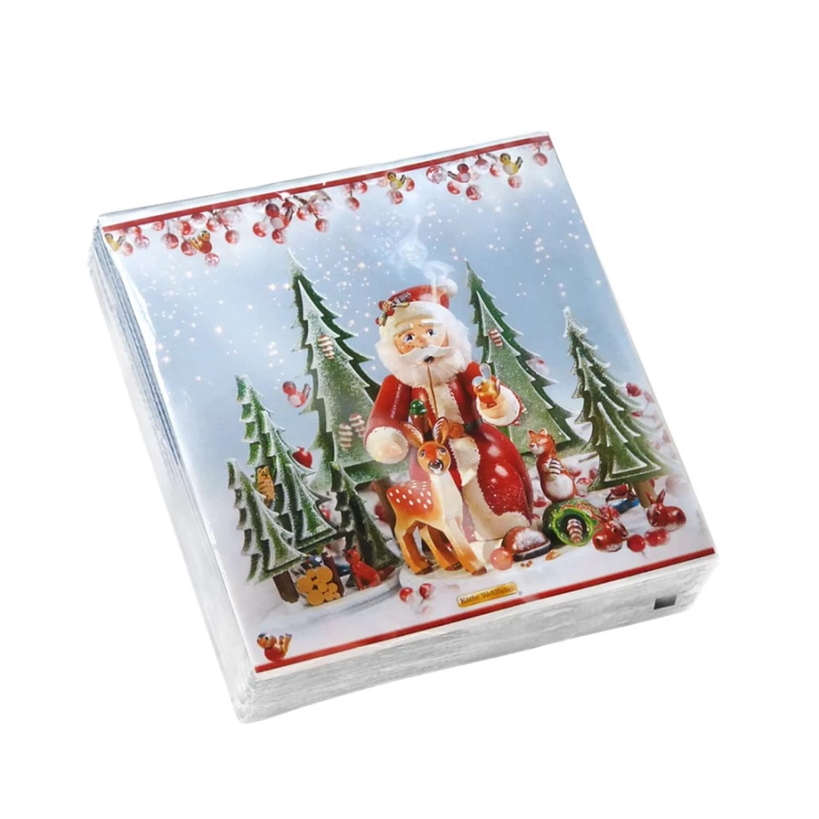 Käthe Wohlfahrt Animal Christmas Paper Cocktail Napkins - Festive Holiday Party Decor