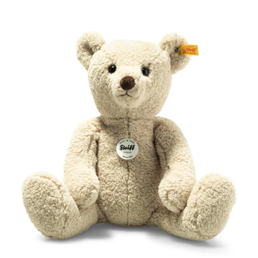 Steiff Teddy Bear "Mama Bear" - 36cm Beige Plush Stuffed Animal Collectible