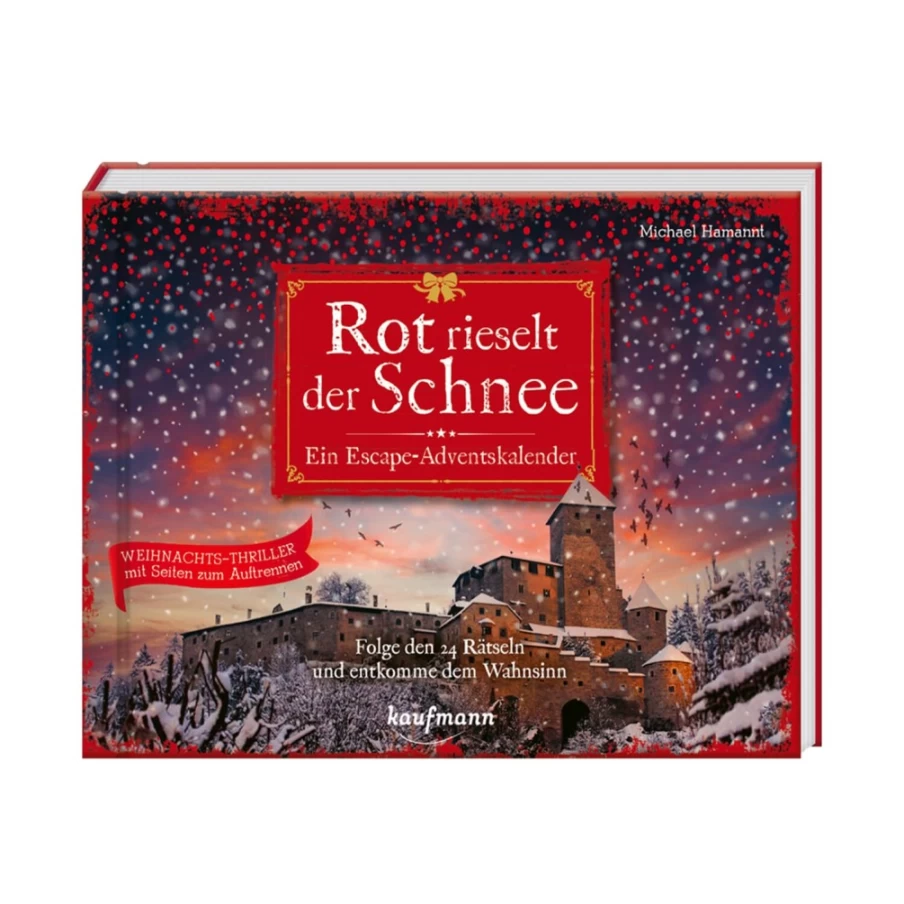 Käthe Wohlfahrt Escape Room Advent Calendar "Rot Rieselt Der Schnee" – Festive Christmas Puzzle Game for Adults & Kids