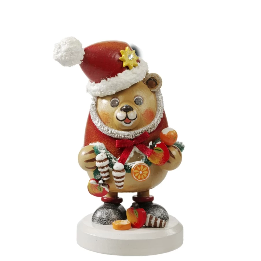 Käthes Original Festive Christmas Bear Collectible - Limited Edition Smoky 2013 Holiday Plush