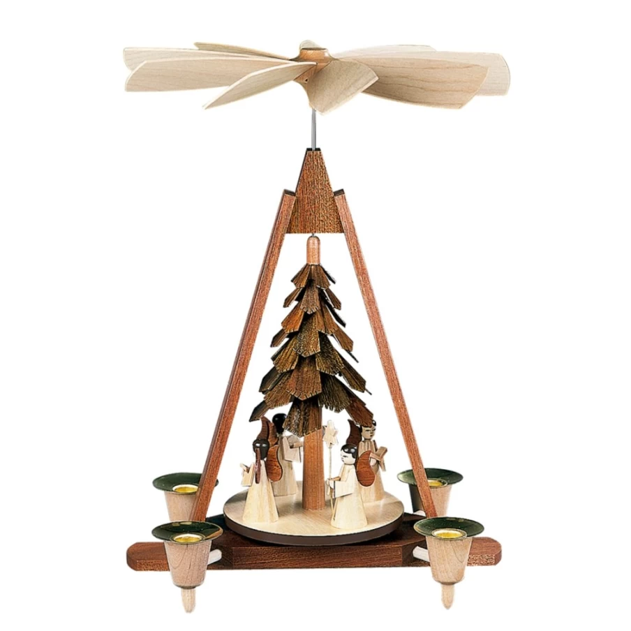 Müller Kleinkunst Pyramid "Angels" Collectible Figurine - Handcrafted Decorative Ornament