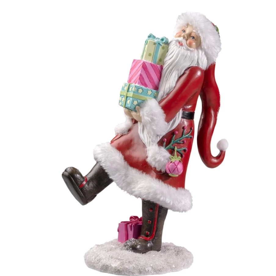 "Käthe Wohlfahrt Santa Claus with Christmas Gifts - Handcrafted German Holiday Decoration"