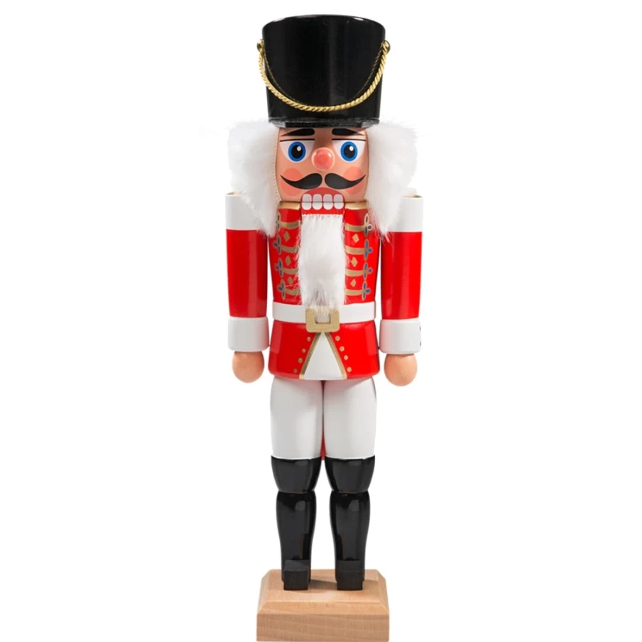 HODREWA Red Hussar Nutcracker Soldier Decoration - 10.6 Inch Christmas Ornament Holiday Collectible
