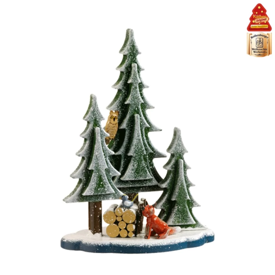 "Käthes Original Handcrafted Forest Animals Figurines – Woodland Wildlife Collectibles"