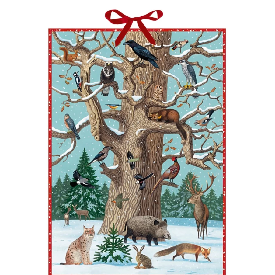 Käthe Wohlfahrt Animals In The Snow Advent Calendar - Christmas Countdown Decor