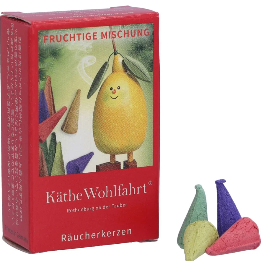 Käthe Wohlfahrt Fruity Scented Incense Cones – Small, Aromatic & Long-Lasting
