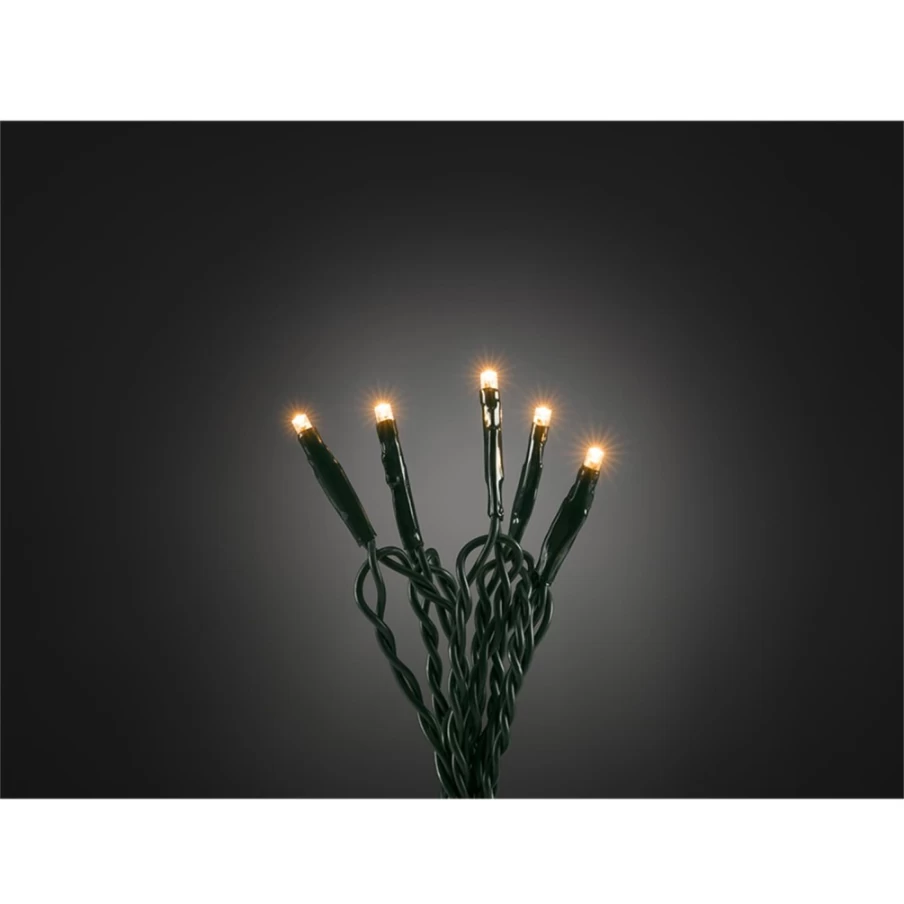KONSTSMIDE 50-LED Fairy Light String - Durable Outdoor/Indoor Decorative Lighting for Christmas, Weddings, and Parties