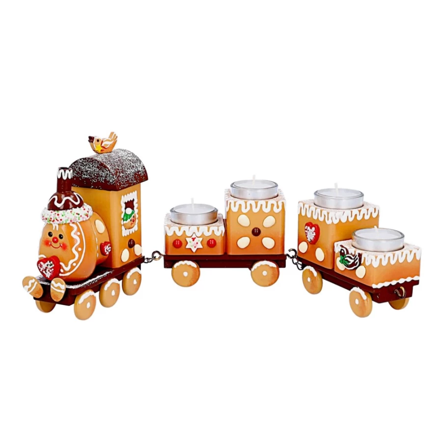 Käthes Original Gingerbread Incense Smoker Train - Festive Advent Decor for Christmas