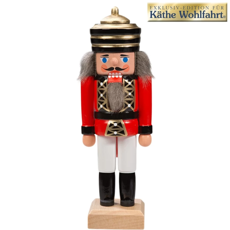 HODREWA 5.5-Inch Red King Nutcracker - Decorative Christmas Figurine