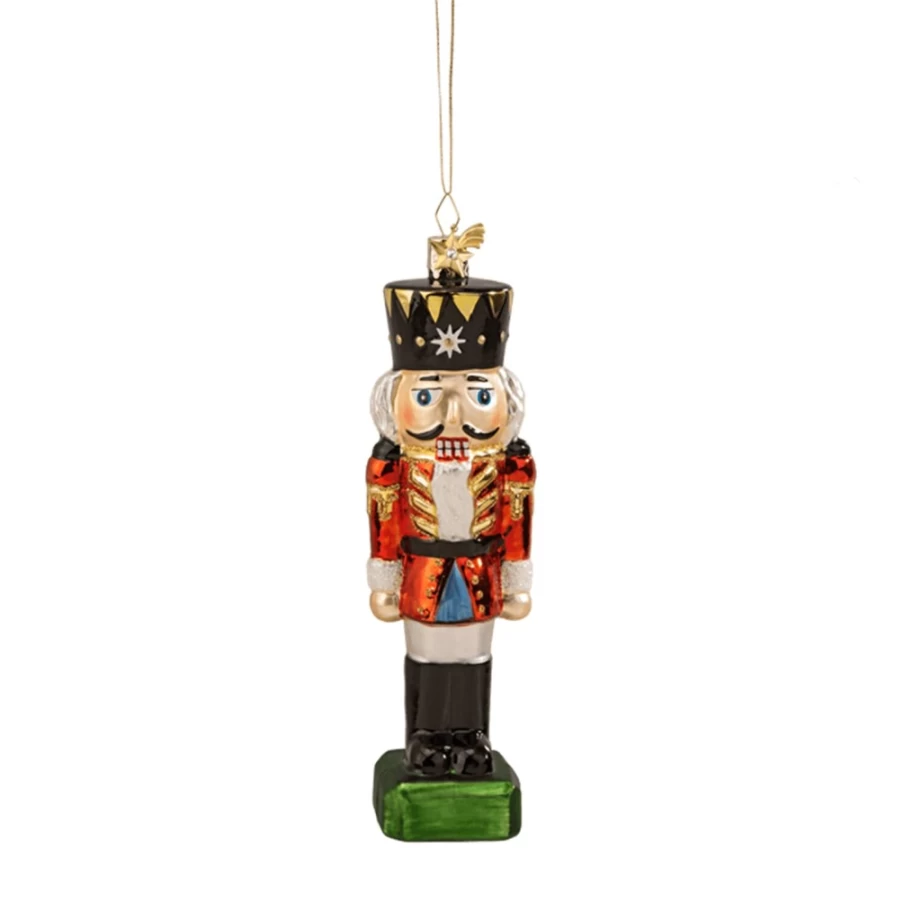 "Poesie in Glas Nutcracker – Elegant Christmas Decoration & Functional Nut Opener"