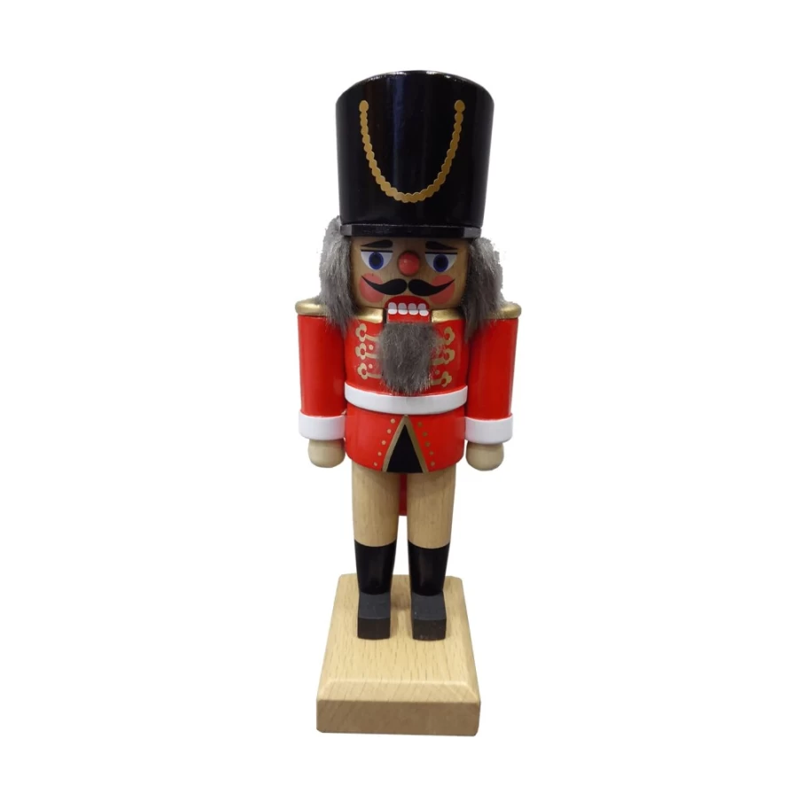 HODREWA Red Hussar Nutcracker Soldier Figurine - 7.1 Inch Christmas Decoration