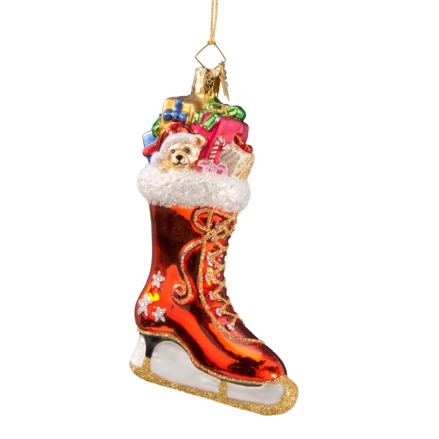 Poesie in Glas Red Ice Skates - Premium Figure Skates for Women & Men
