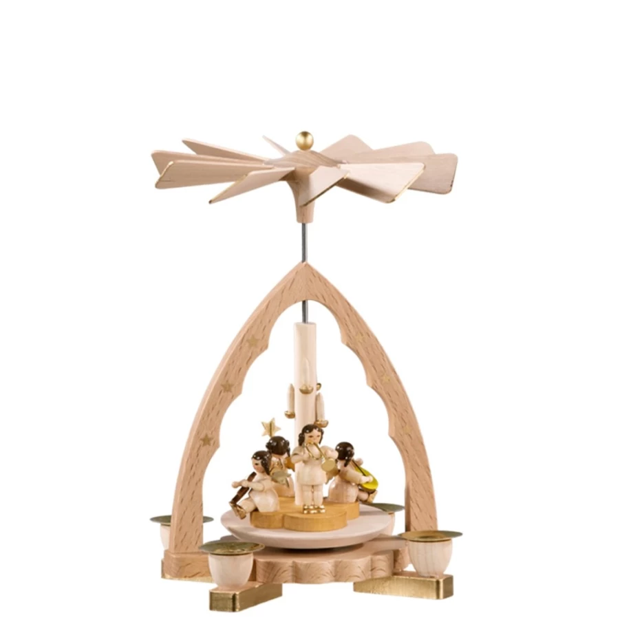 Richard Glässer Pyramid "Angel Singers" Christmas Nativity Scene Figurine