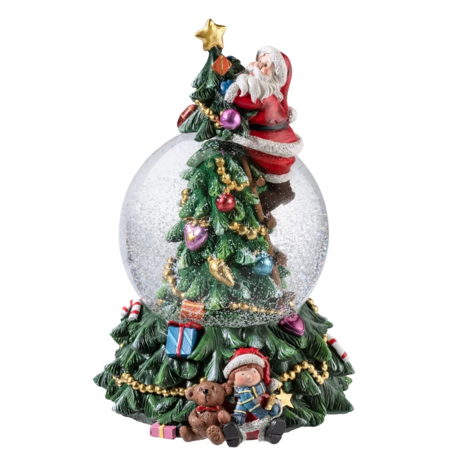 Käthe Wohlfahrt Christmas Tree Snow Globe - Handcrafted Holiday Decoration with Festive Design