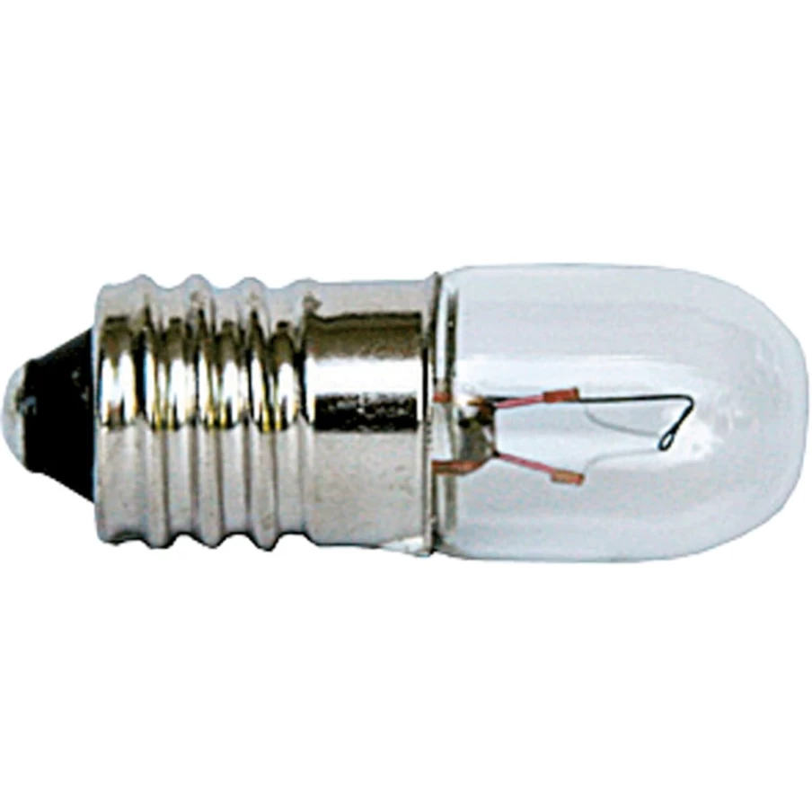 "Hubrig Volkskunst 12V Tubular Light Bulb 0.1A 1 Inch (24mm) Miniature Decorative Bulb"