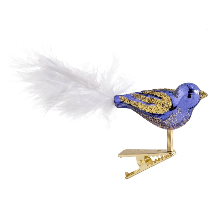 Poesie in Glas Glassbird Decanter - Elegant Purple and Gold Accents for Premium Spirits