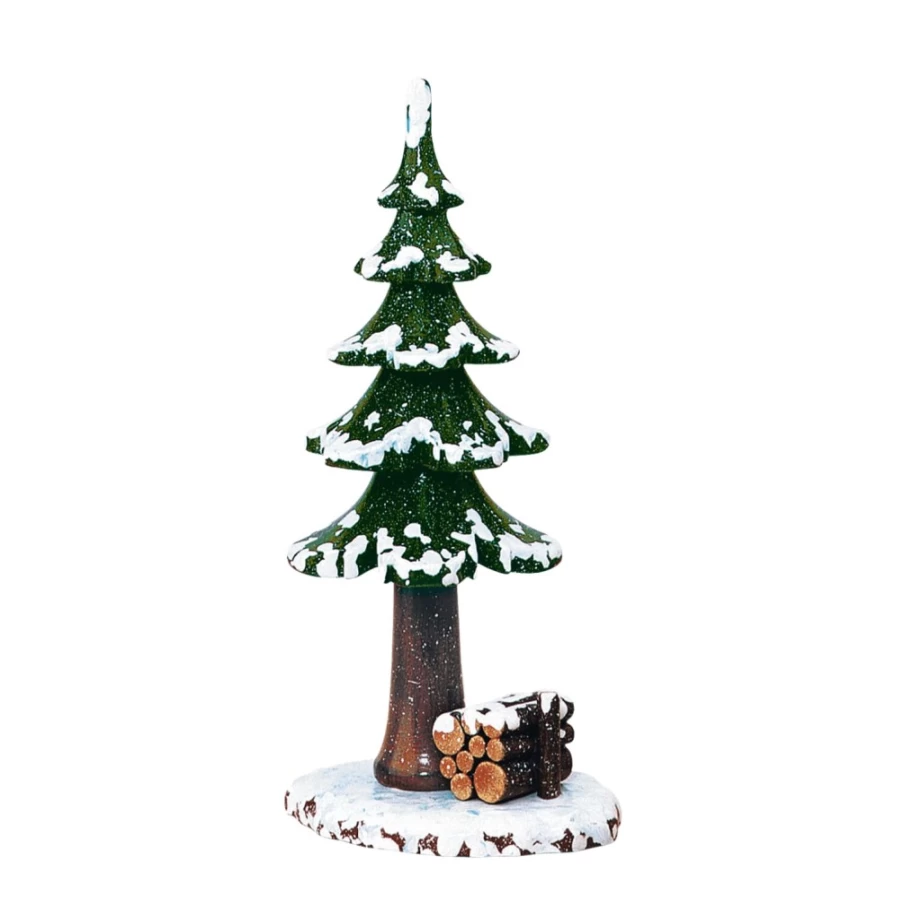 "Hubrig Volkskunst 6.7 Inch Winter Children Big Tree Handmade Christmas Decoration"