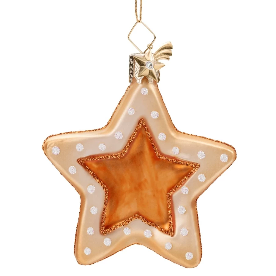 "Poesie in Glas Cookie Star - Deluxe Gourmet Cookies in Elegant Glass Jar"