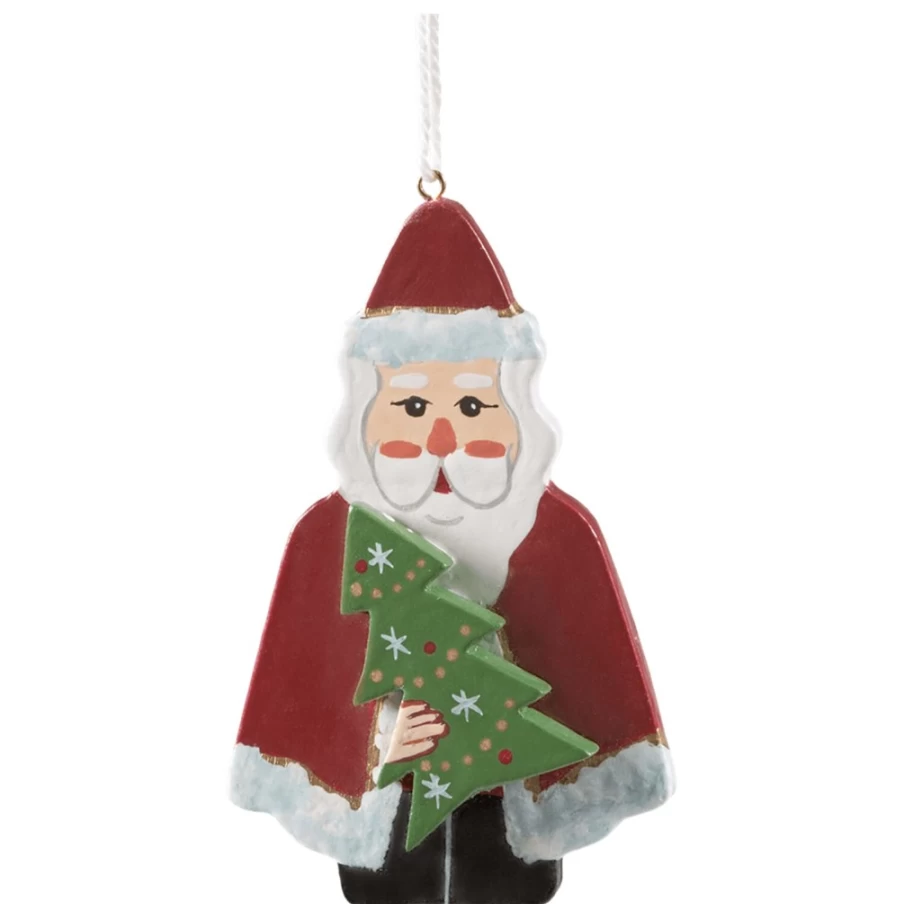 "Käthes Original Santa Claus with Festive Christmas Tree Holiday Decoration"