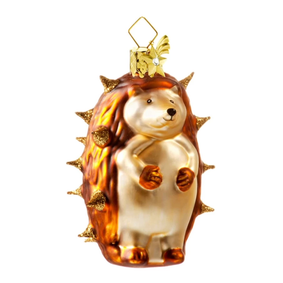 "Poesie in Glas Hedgehog Figurine - Standing Hedgehog Collectible Statue"