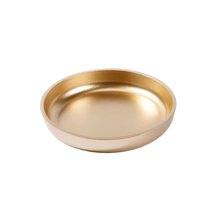 "Käthe Wohlfahrt Gold Decorative Plate – 15.75 Inch Elegant Wall or Table Decor"