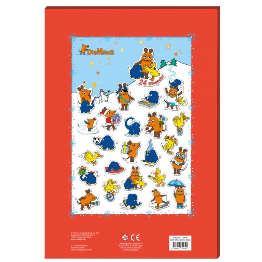 Trötsch Verlag Magnetic Mouse Advent Calendar - Fun Christmas Countdown for Kids