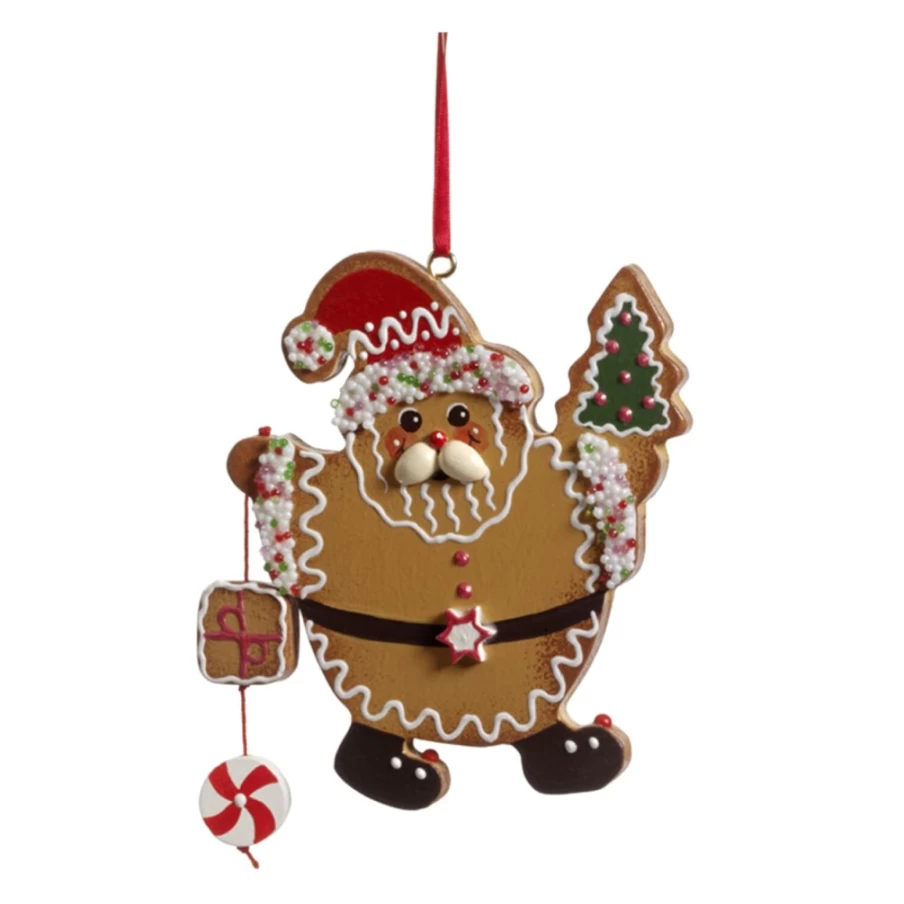 "Käthes Original Gingerbread Santa – Handmade Christmas Cookie Decoration"