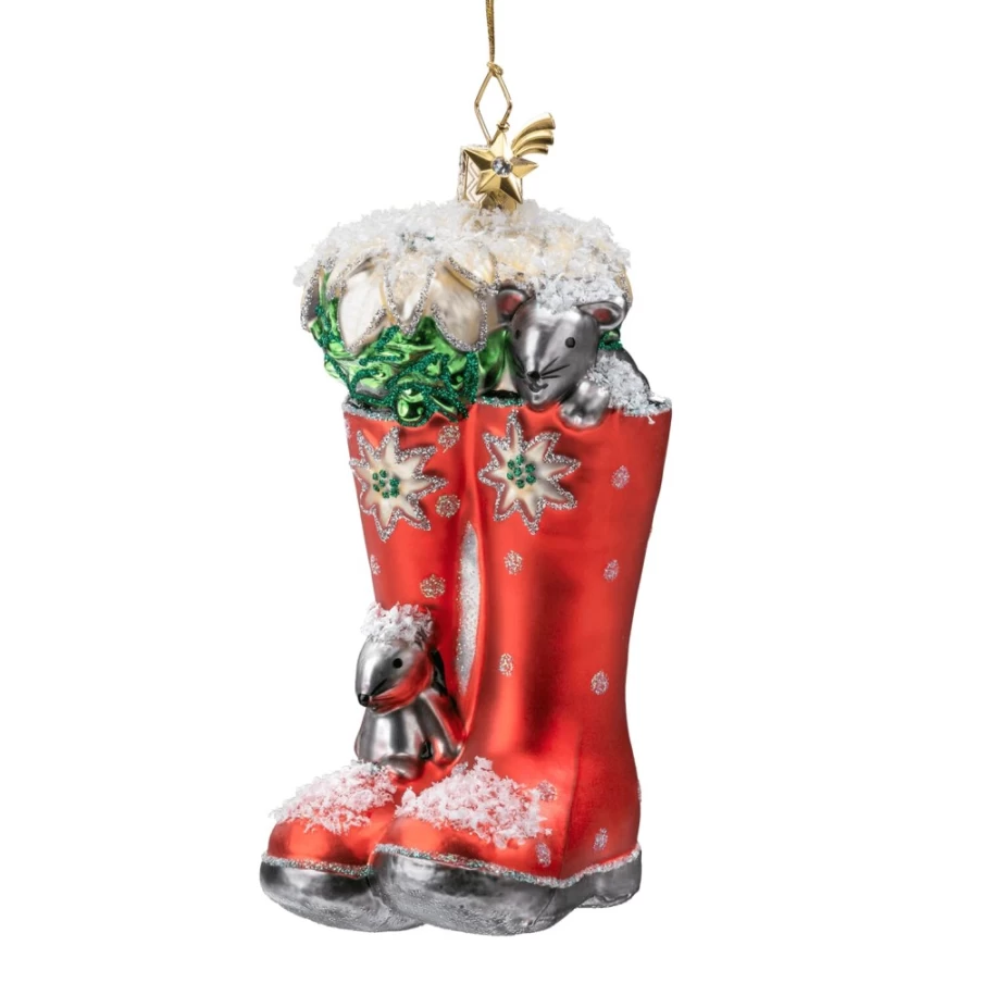Poesie in Glas Red Rain Boots - Waterproof Comfortable Women's Garden Boots for Wet Weather