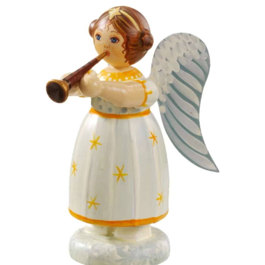 "Kindertraum Angel Playing Clarinet - Elegant Musical Figurine for Collectors"