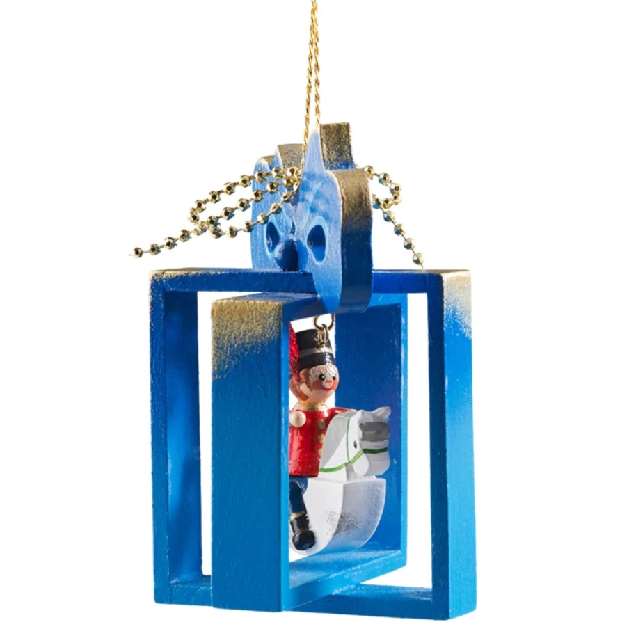 "Käthes Original Blue Horseman Present - Handcrafted Christmas Gift"