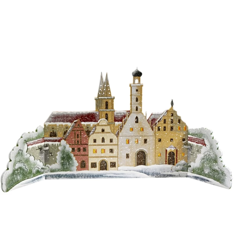 "Käthes Original Rothenburg Panorama - Premium Collectible German Townscape Art"