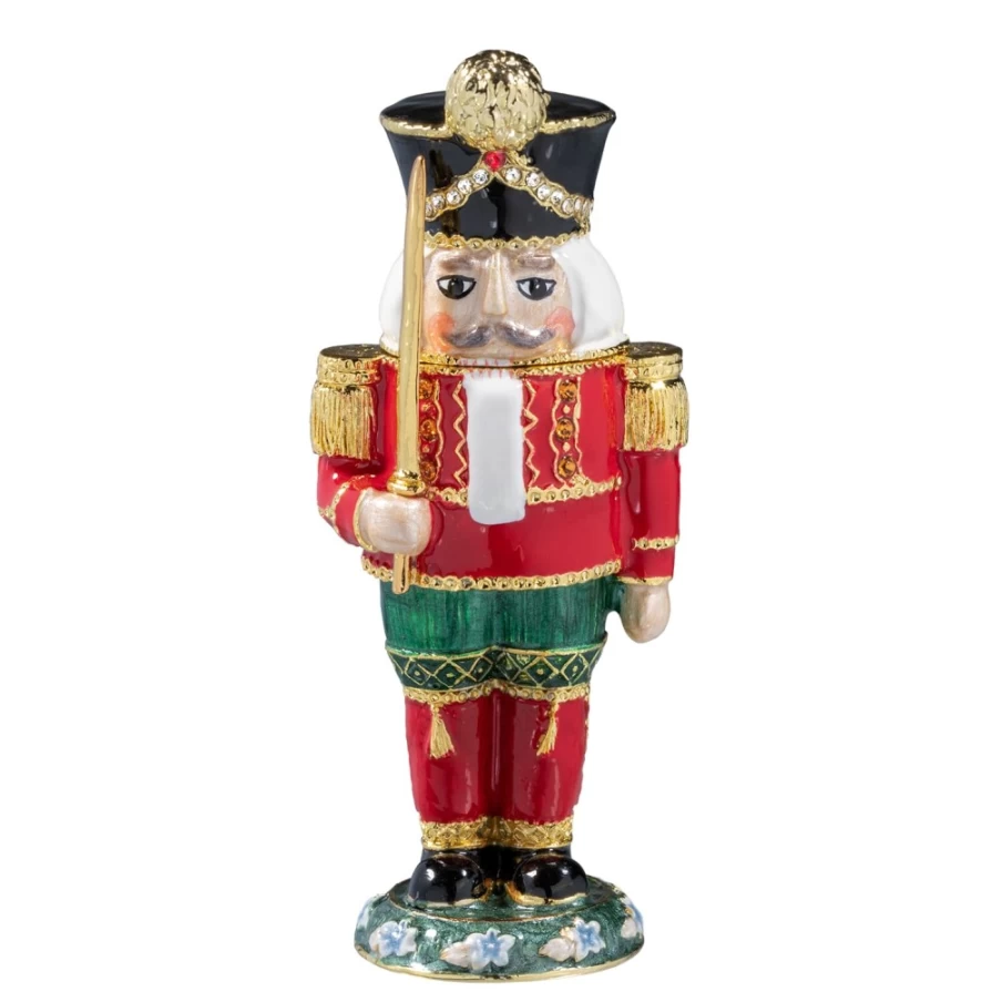 "Käthe Wohlfahrt Nutcracker Trinket Box - Handcrafted German Christmas Decorative Storage"