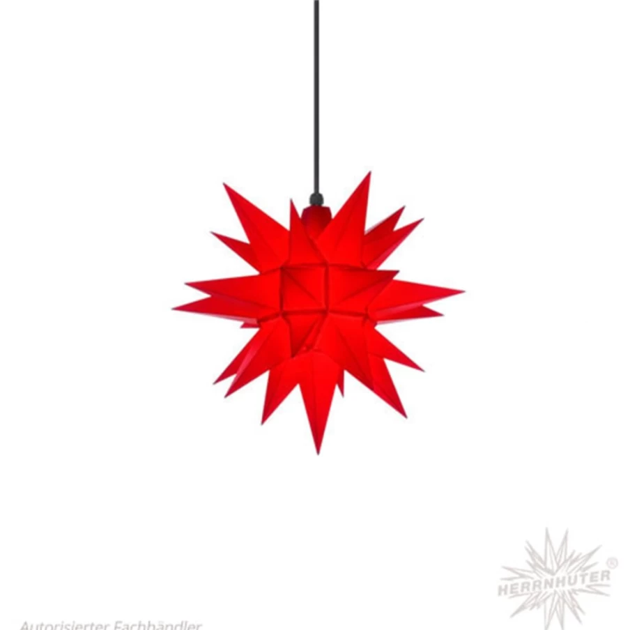 Herrnhuter Sterne Advent Star, Red Christmas Decoration, 40cm Traditional German Origami Paper Star for Holiday Decor