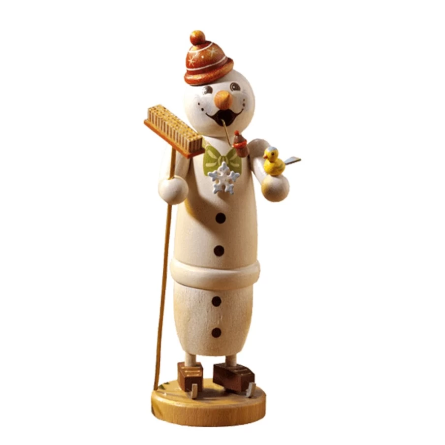 Käthes Original "Snowman" Incense Smoker – Handcrafted German Christmas Decoration with Fragrant Incense