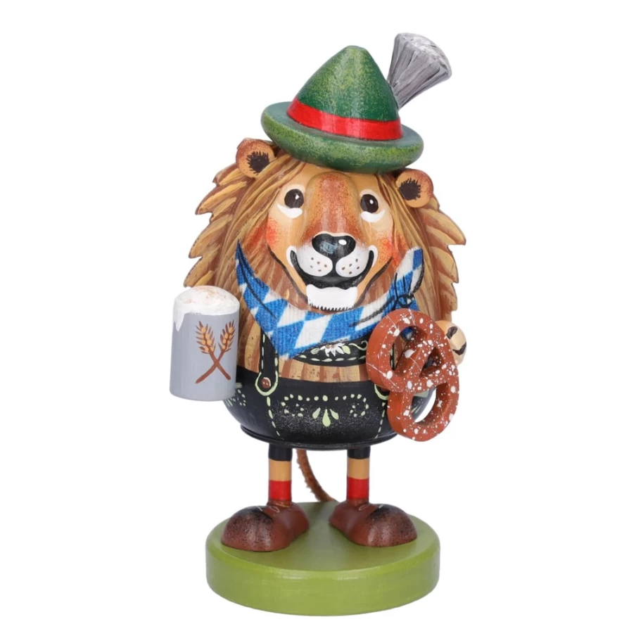 "Käthes Original Bavarian Lion Smoky Figurine – Handcrafted German Collectible"