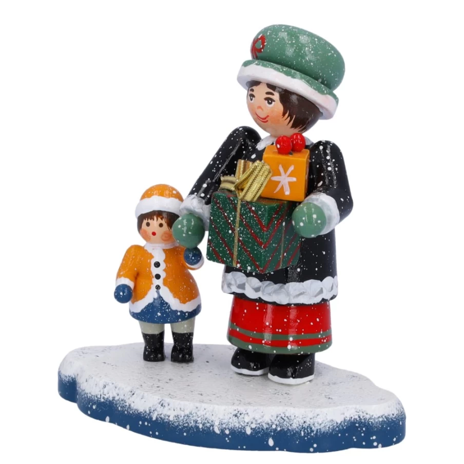 "Käthes Original Mother and Child Figurine – Handcrafted Porcelain Statue"