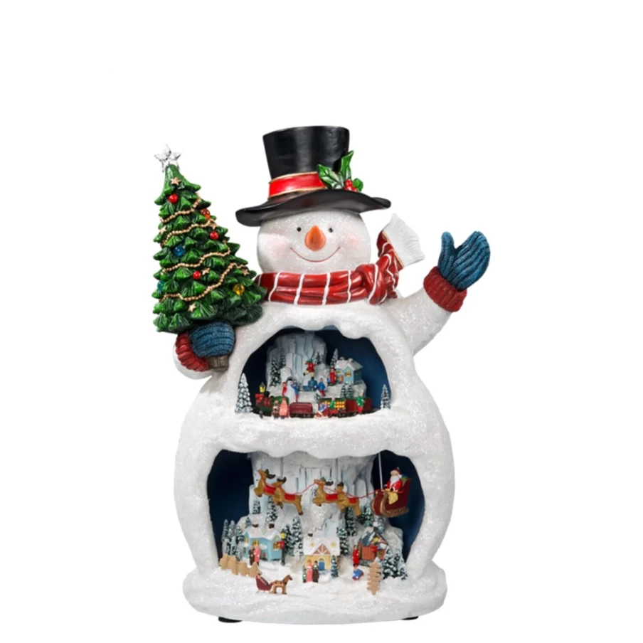 "Käthe Wohlfahrt Snowman's Magic World Musical Christmas Music Box"