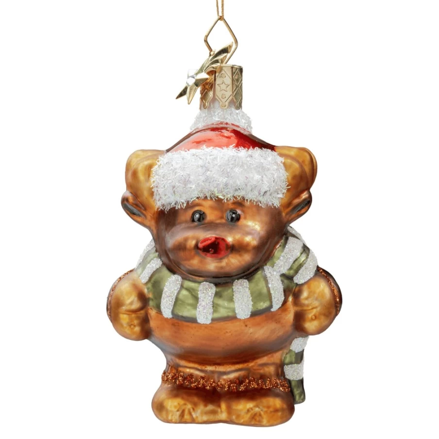 "Poesie in Glas Reindeer - Elegant Glass Figurine for Holiday Decor"