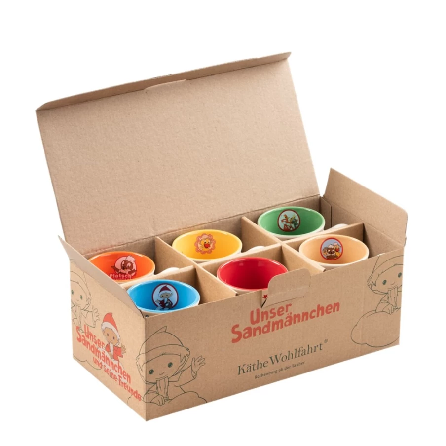 Käthe Wohlfahrt Christmas Market Collectible Cup Set "Our Sandman And Friends" – Festive Holiday Drinkware