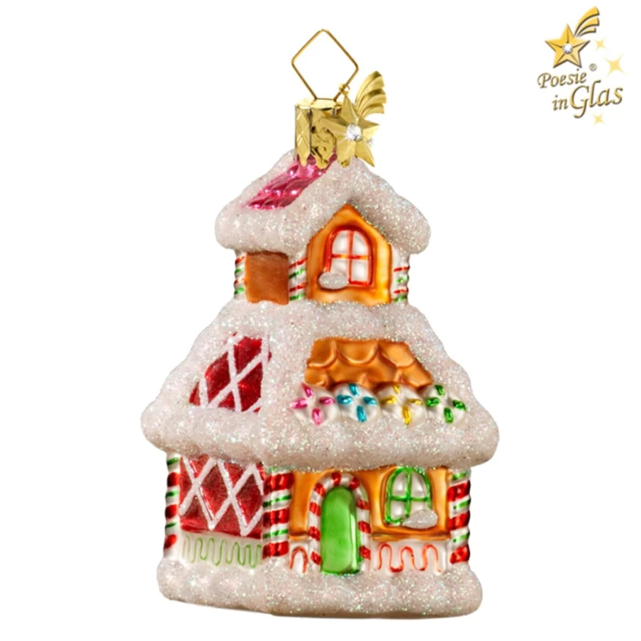 "Poesie in Glas Gingerbread House Kit – DIY Edible Christmas Cookie Cottage Decor"