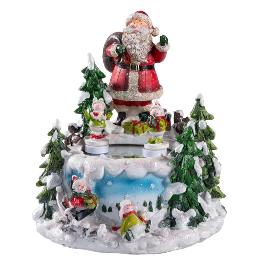 "Käthe Wohlfahrt Christmas Ice Dance Music Box – Handcrafted German Winter Wonderland Collectible"