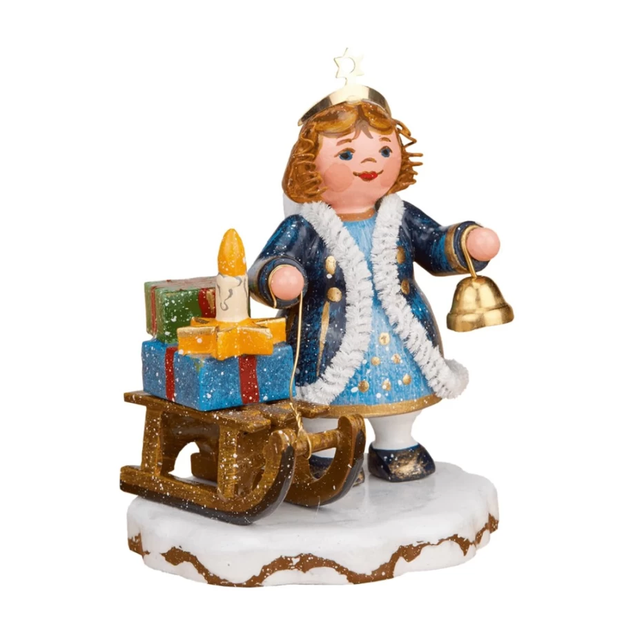 "Hubrig Volkskunst Winter Children's 'Tinkle Bell' Holiday Ornament – Heaven's Child Collection"