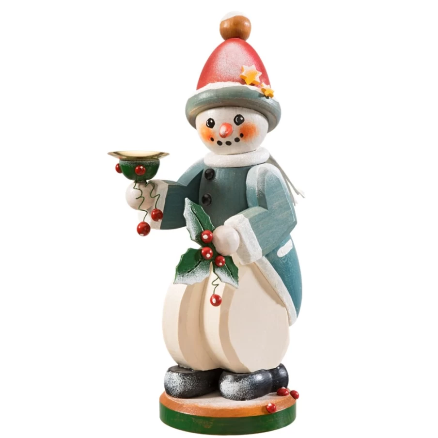 Käthes Original Snowman Candle Holder - Festive Winter Decor