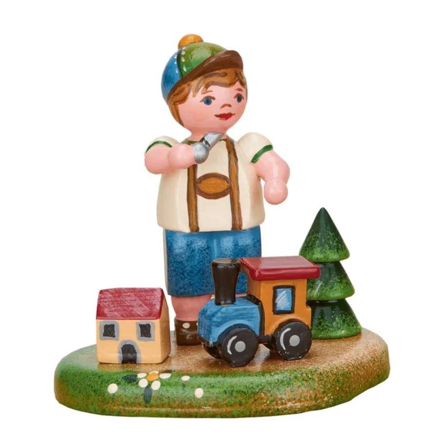 "Hubrig Volkskunst Country Idyll My First Railway Set – Wooden Toy Train for Kids"