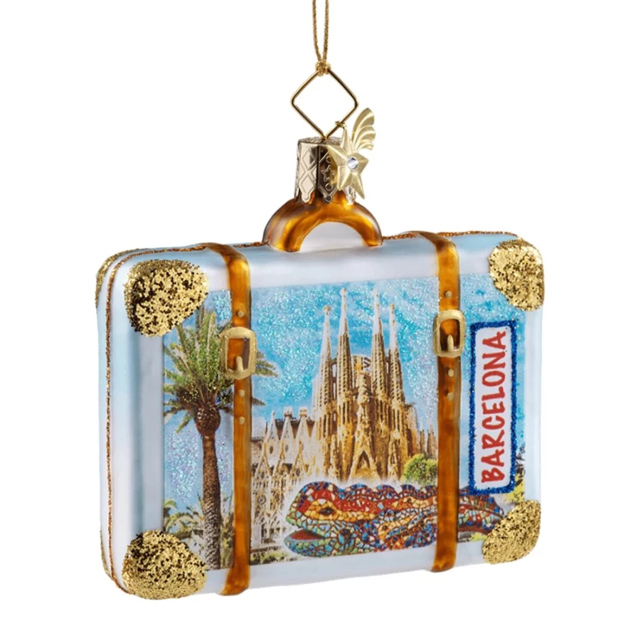 Poesie in Glas Barcelona Suitcase - Lightweight Durable Luggage for Travel