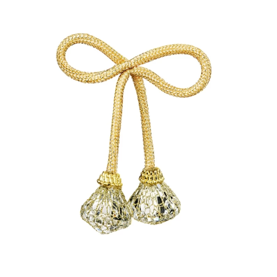 "Käthe Wohlfahrt Golden Cord Christmas Ornament - Decorative Holiday Decor"