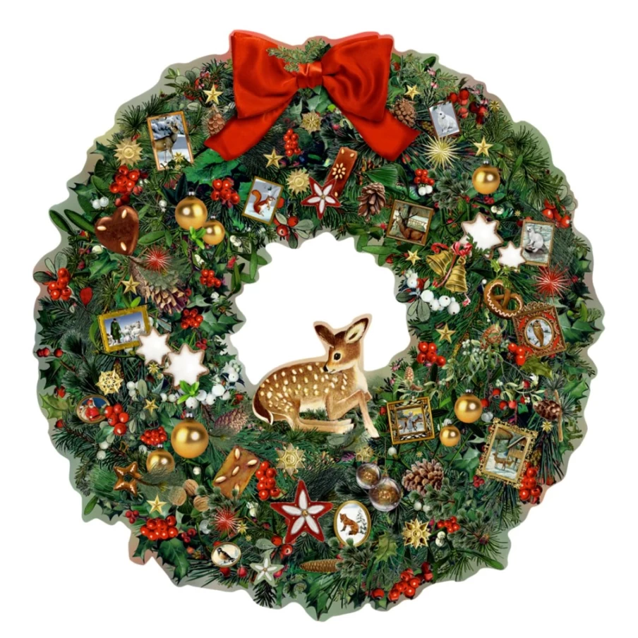 Käthe Wohlfahrt Little Deer Christmas Advent Calendar - Festive Holiday Countdown Decor