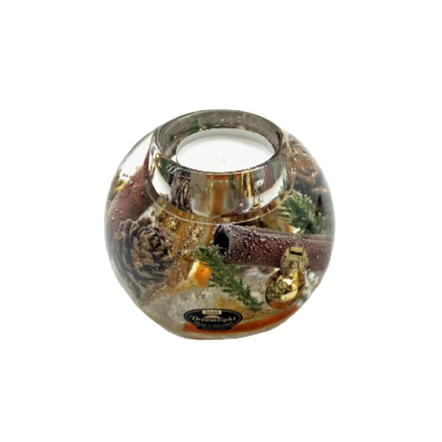 Käthe Wohlfahrt Dreamlight Christmas Fruits Mercury Glass Candle Holder