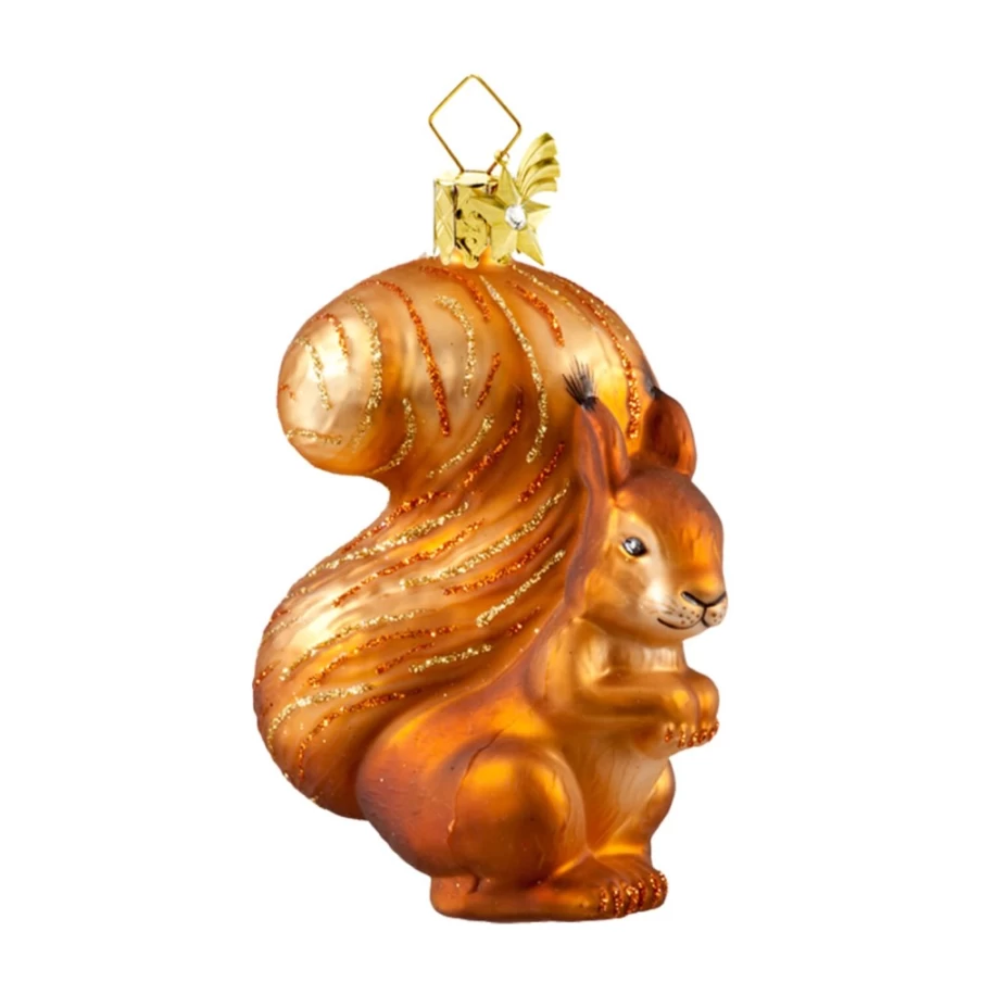 "Poesie in Glas Squirrel Figurine - Handcrafted Glass Collectible"